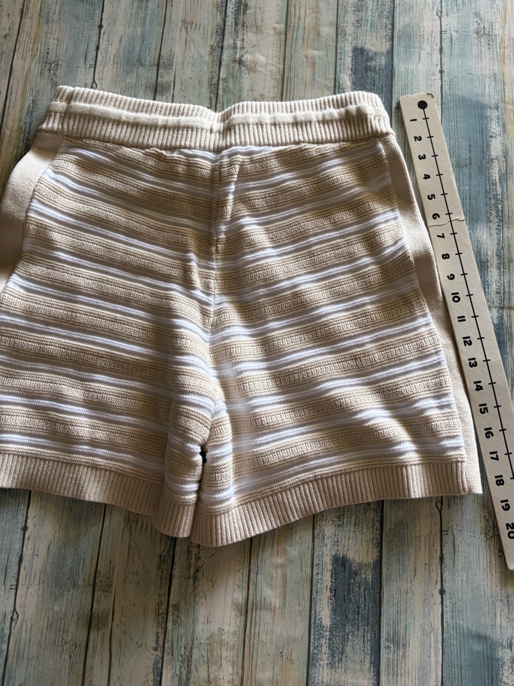 Haven Well Within Organic Cotton Crochet Striped Shorts Size Small - Picture 6 of 9